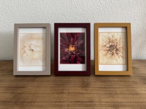 Flower-Crush print in lijst (set van 3)