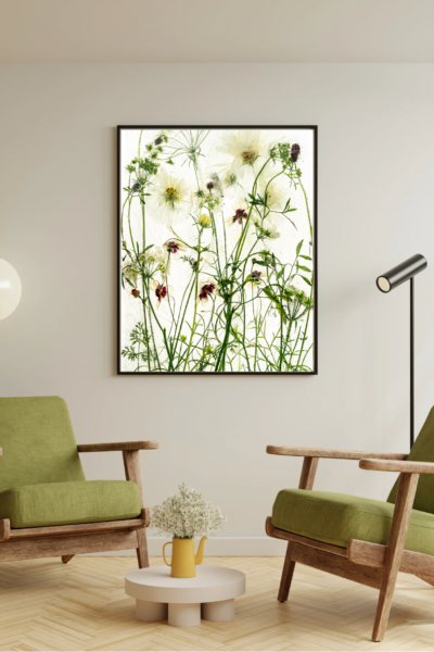 Green Beige Minimalist Wall Frame Mockup Instagram Post